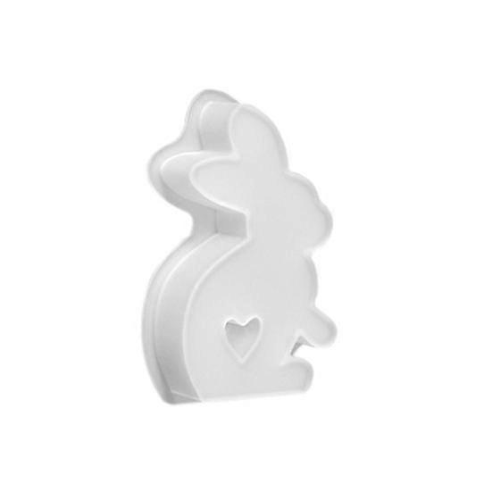 Easter Day Rabbit Mold DIY Candle Mold Non-sticky Reusable Easy Release Stable Molding Flexible Smooth Surface Food Chocolate Mold