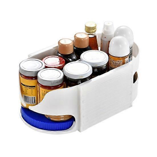 Lazy Refrigerator Storage Box Turntable Rack 360-Degree Rotation Large Capacity Anti-Slip