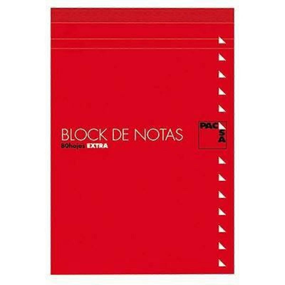 Notepad Pacsa 1/8" 1/8 80 Sheets 4 mm Printed grid 10 Pieces