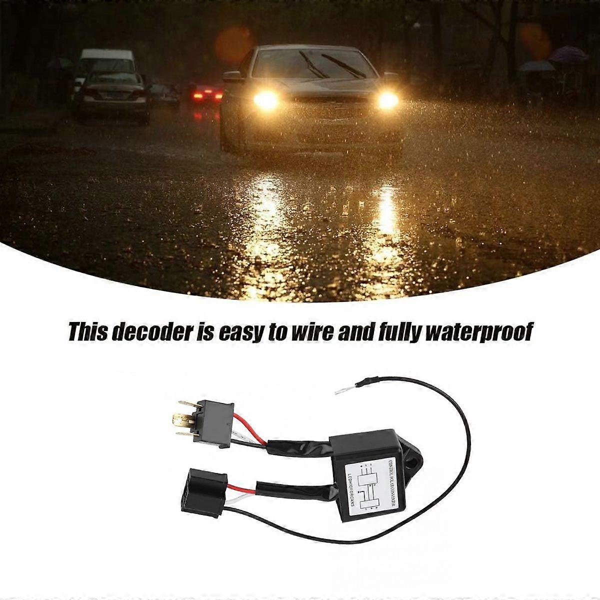 Car LED Headlight Reversed Polarity Converter Positive Negative Polar ...