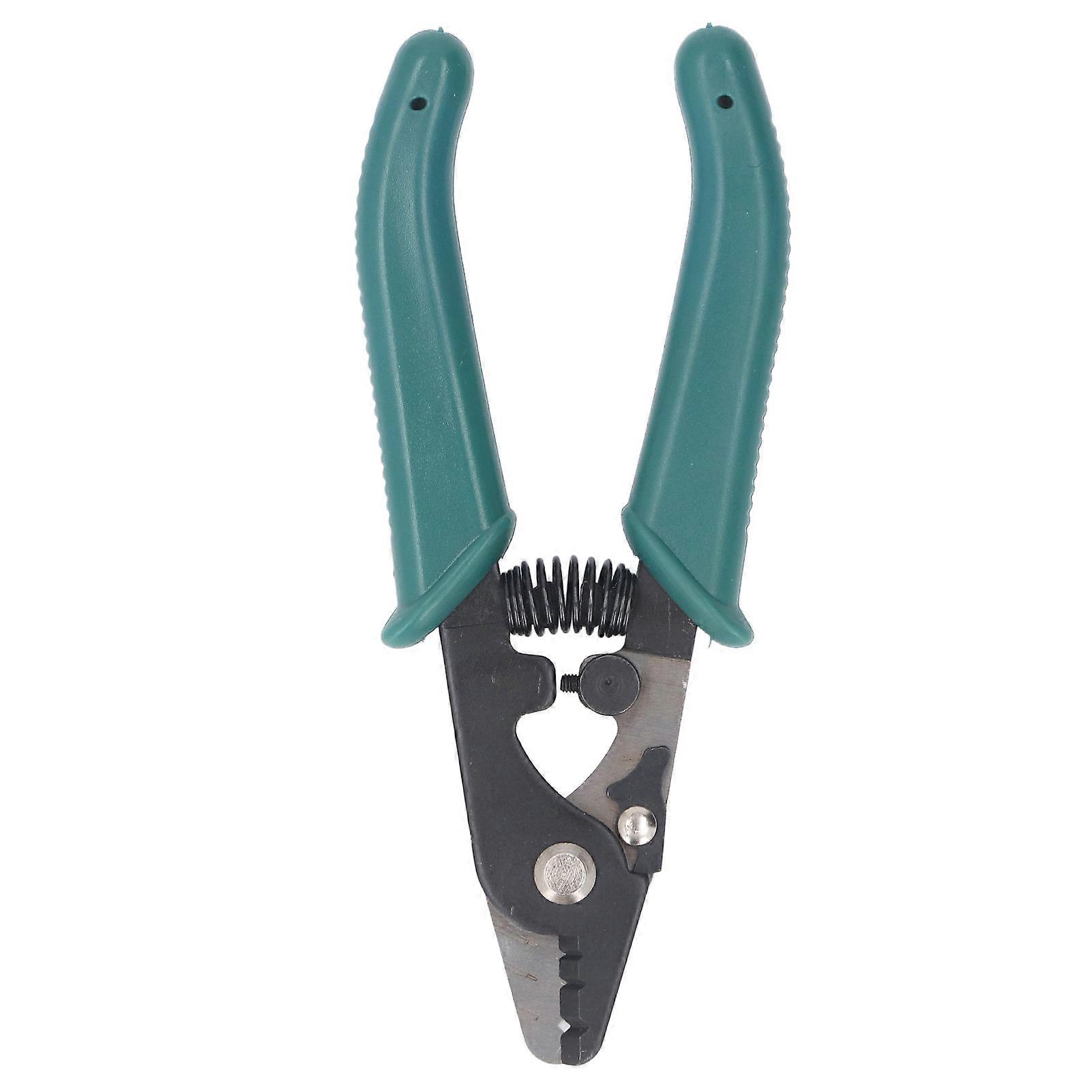 Fiber Optic Stripper 3 Hole Adjustable Aperture Auto Reset Ergonomic Wire Stripping Tool for Electrical Work