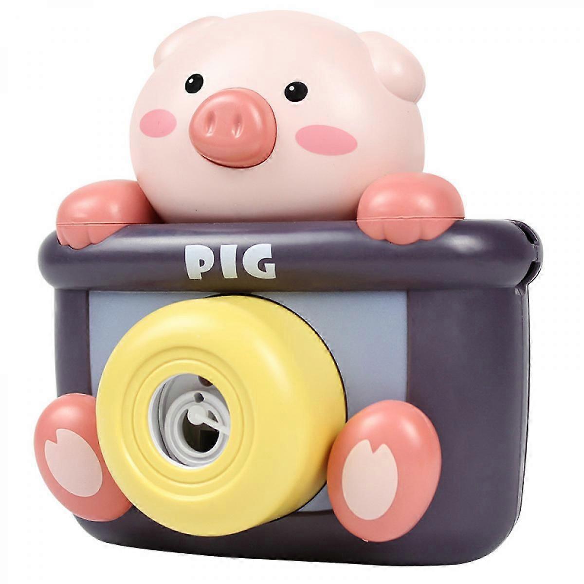 Bubbles for children | Bubble Machine for Toddlers, Girls and Boys - Automatic Bubble Camera with Lights and Music (Pig Bubble Camera)