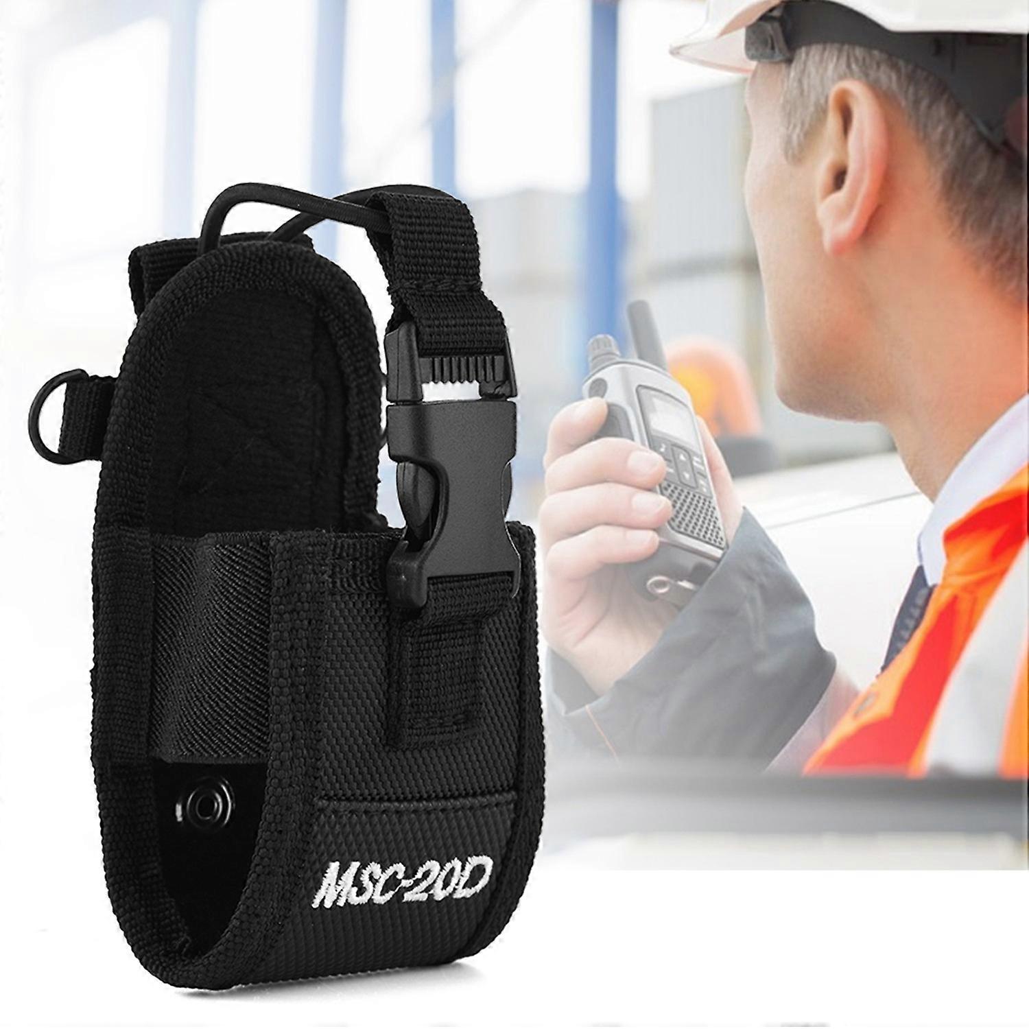 Portable Nylon Shoulder Strap Belt Case Holder Bag Pouch for Walkie Talkie Two Way Radio