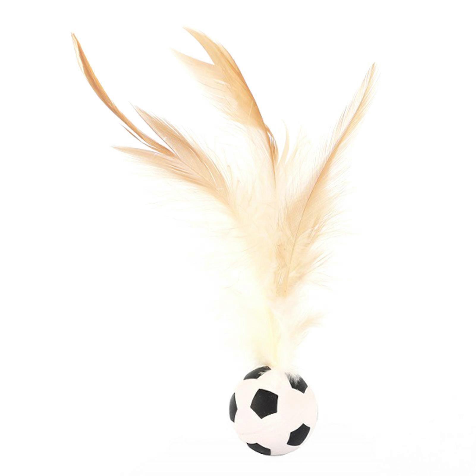 3pcs Interactive Feather-Ball Toy Set for Cat High Rebound Pet Flutter Balls Pet Accessories