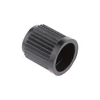 100x Black Tire Valve Stem Caps - Dammtäta luftventilkåpor för bilar/lastbilar