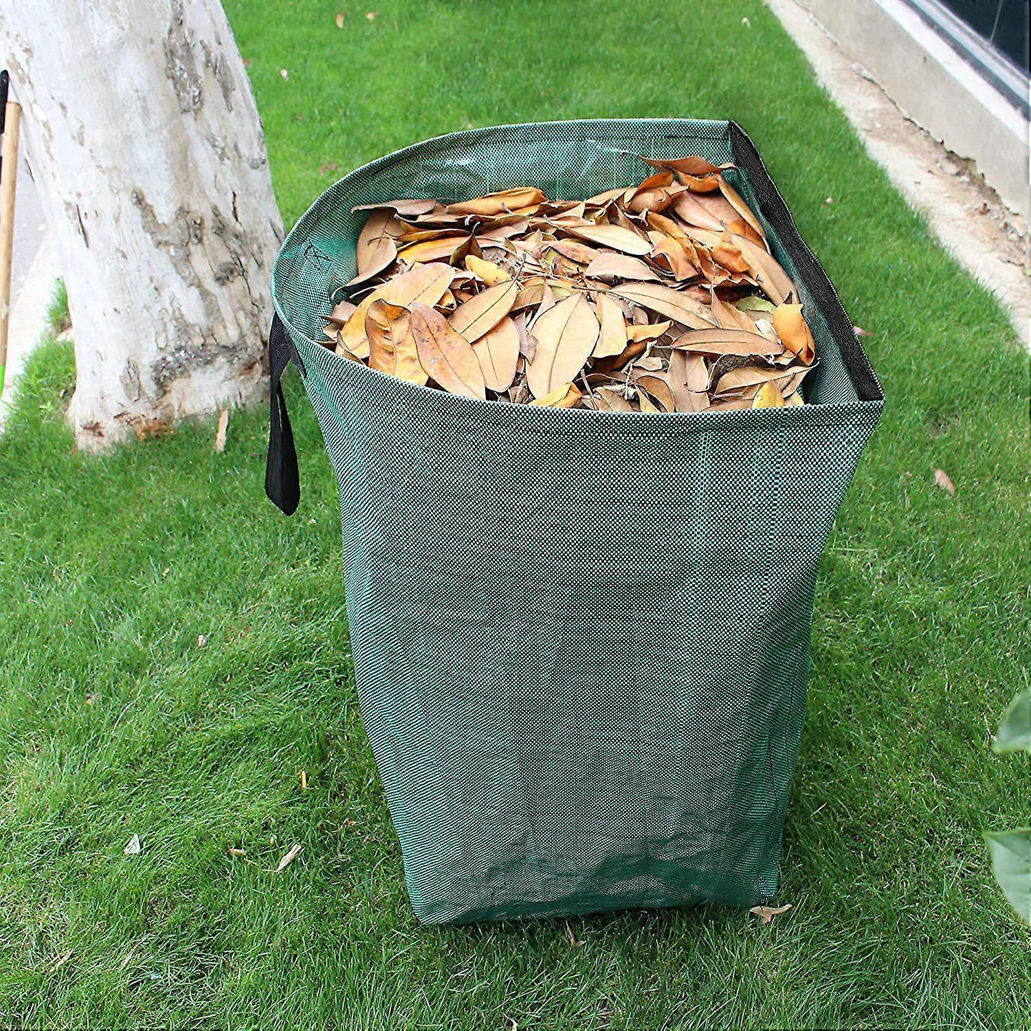 Leaf collector leaf scoop,Foldable yard waste bag(53gallon 22*17*30in)