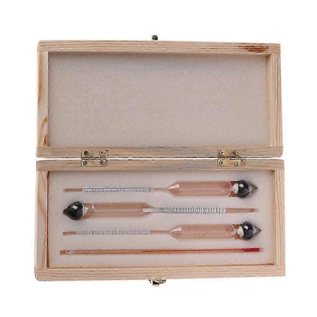 3 Pcs 0-100% Hydrometer Alcoholmeter Tester Alcohol Measuring Tool Easy to Use