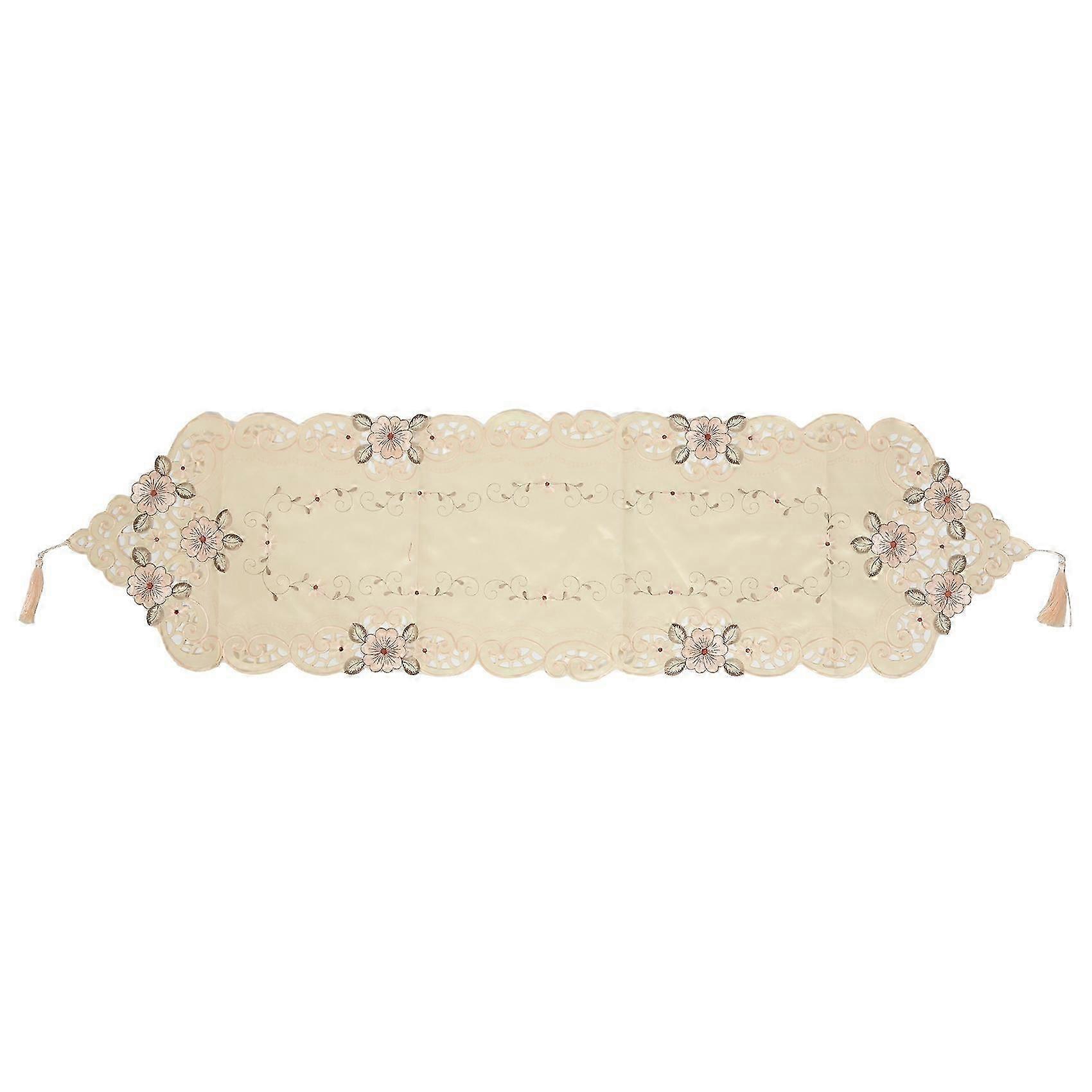 New Table Runner Embroidered Floral Table Cloth Pattern:#2 flower Size:40X150cm