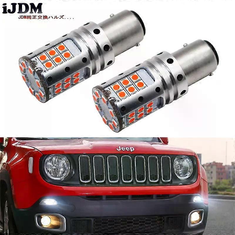 Applies to Canbus Error Free 1157 LED P21/5W BAY15d Daytime Running Light DRL Bulbs For 2015-up Jeep Renegade/ White Red Ice blue