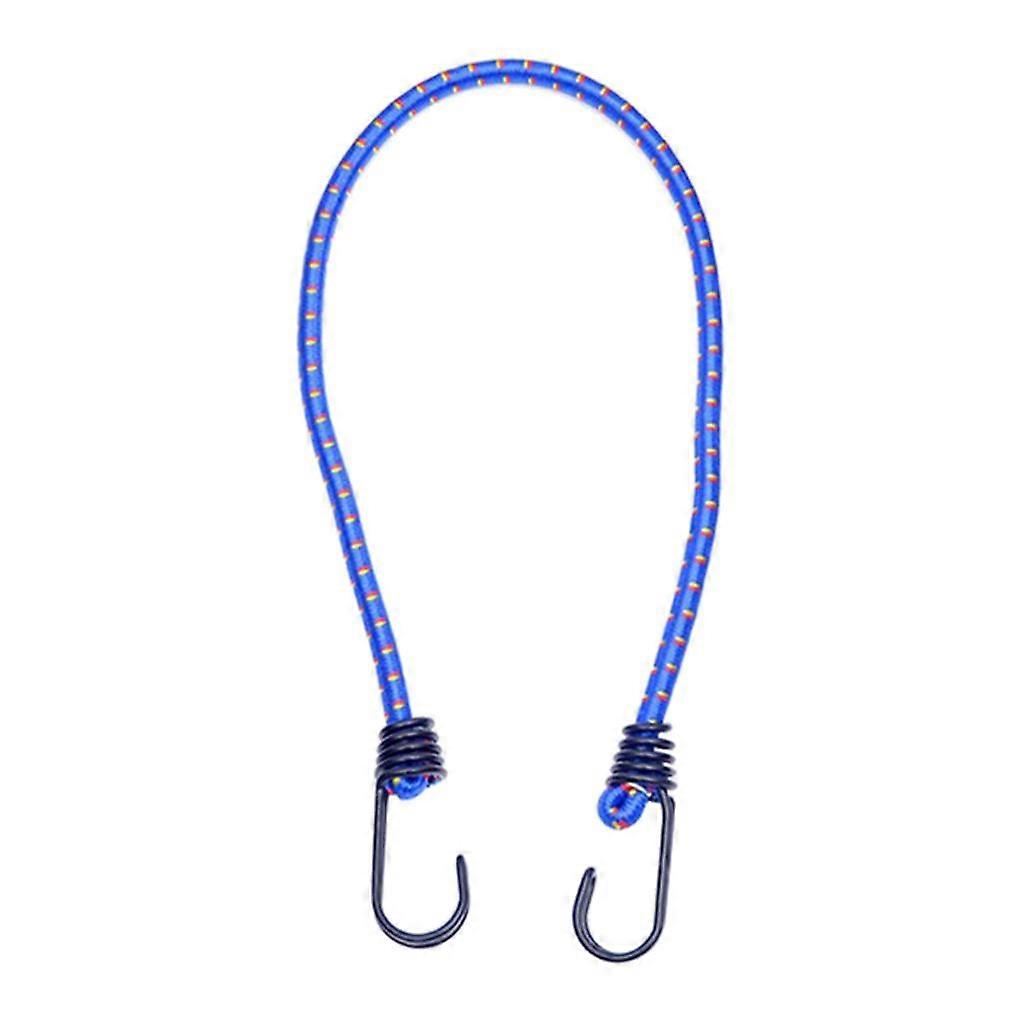 Elastic Bungee Cord With Hook Heavy Duty Luggage Straps Tarp Tie Down Blue