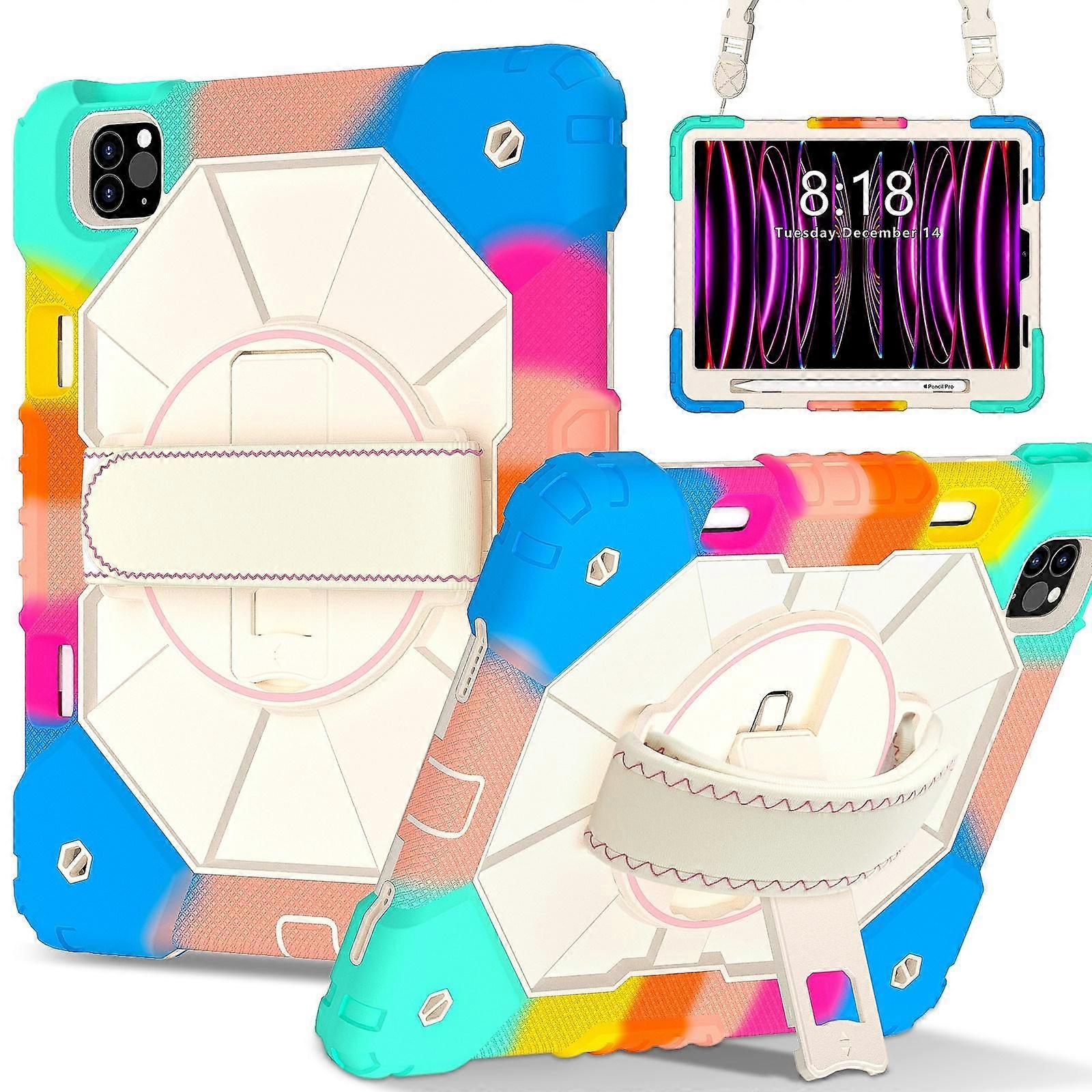 Contrast Color Robot Silicone Hybrid PC Tablet Case