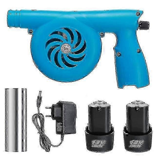 Soprador de Folhas de Mão Sem Fio, Iniciador de Fogo para Churrasco & Varredor de Pó com Bateria de Li-ion