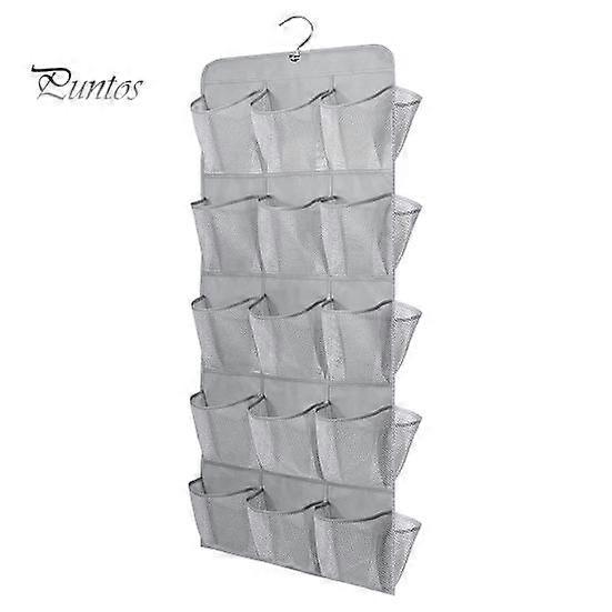 Storage Hanging Bag 30 Large Mesh Pocket Dual Sided with Rotating Hanger Wall Mounted Shoe Organizer