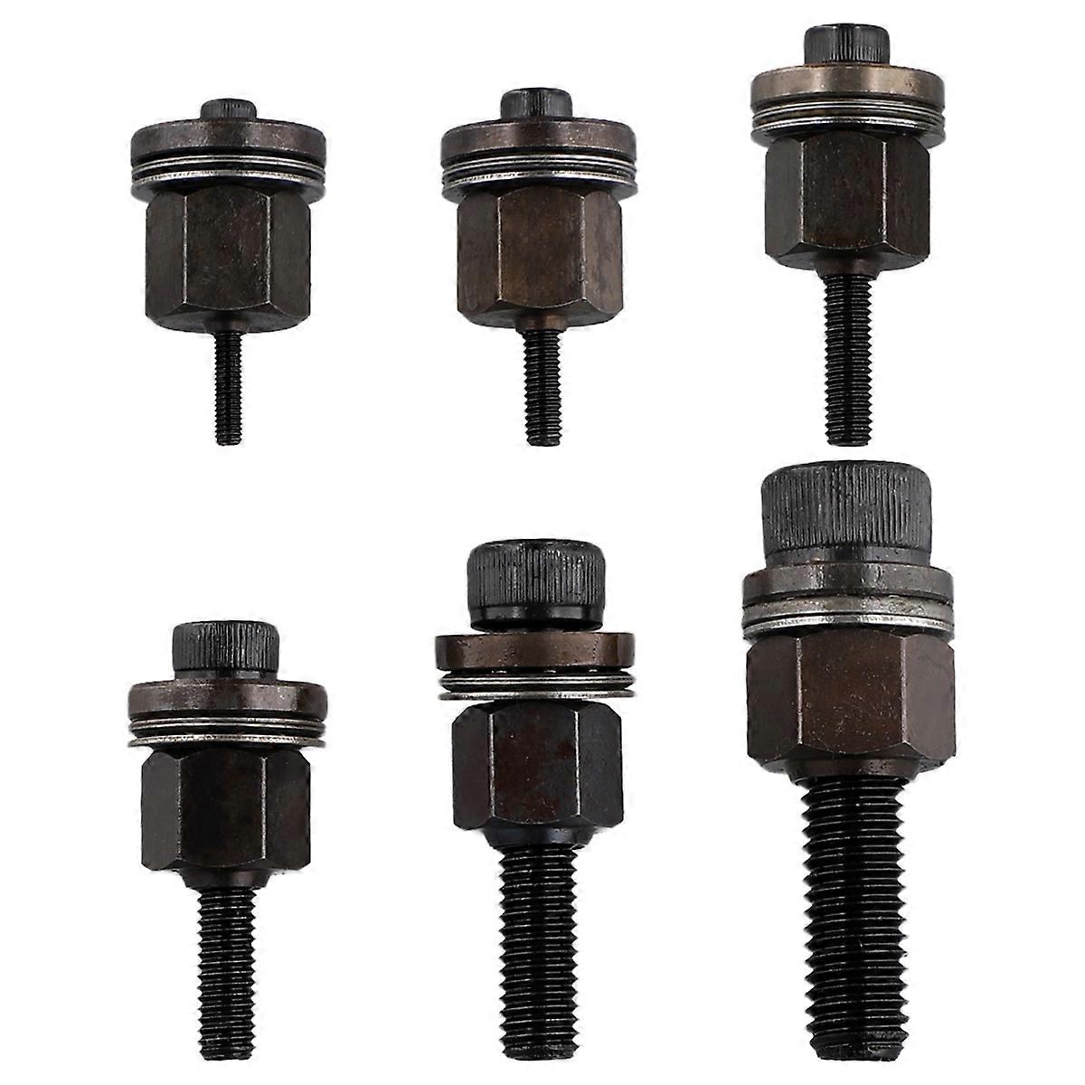 6Pcs Hand Rivet Tool Steel Set Manual Riveter Replace Tip Nut