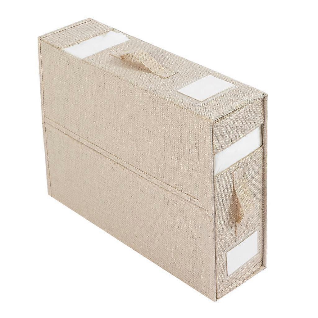 Foldable Bed Sheet Set Organizer Large Capacity Comforter Storage Bag for Towels