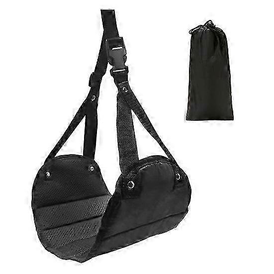 Portable Airplane Foot Rest Hammock with Adjustable Straps and Memory Foam for Travel Comfort