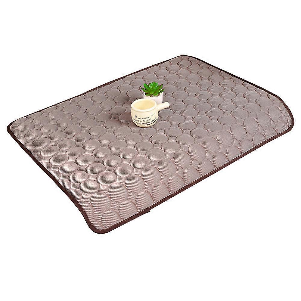 Ice Silk Fabric Dog Cooling Mat, Self-Cooling And Breathable Mesh Pad Ensures Chilled Relief, Lightweight And Foldable, Suitable For Most Pets, No