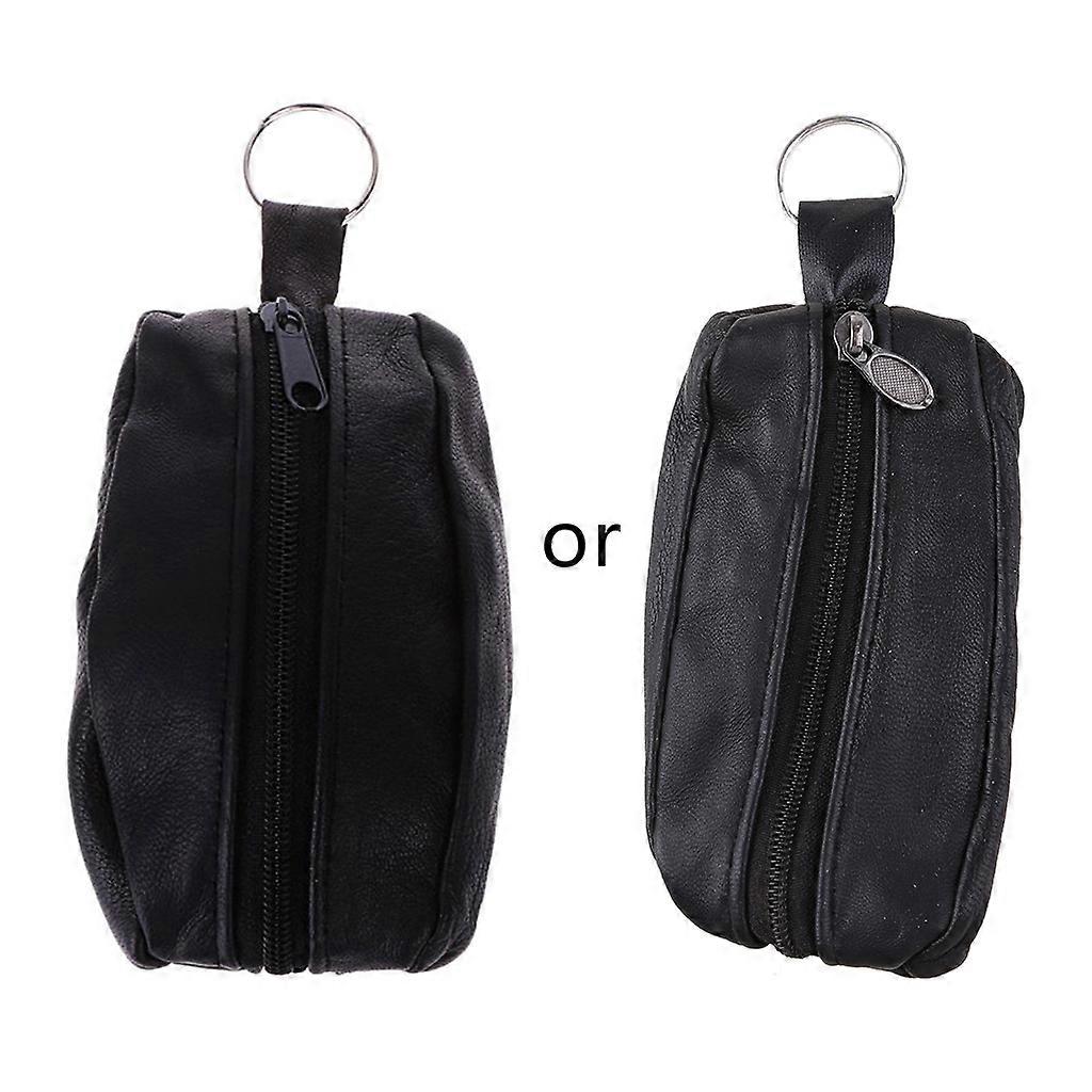 Femmes Filles Pour Porte-clés Portefeuille Pochette Pièce de monnaie Carte Mini Sac à main Fermeture éclair Petit Change B Noir