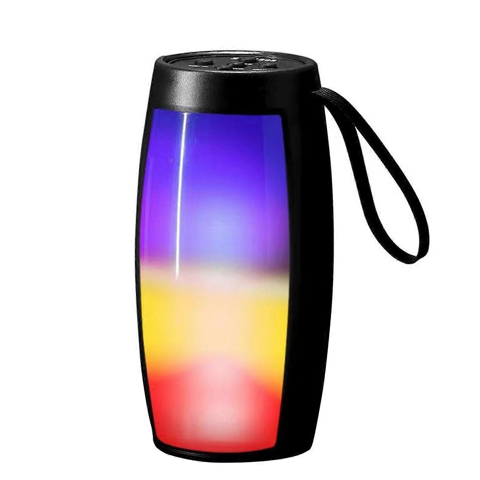 RGB Colorful Luminous Bluetooth Small Speaker Portable Plug-in Card Blue Bud Mini Gift Stereo
