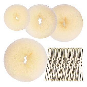 Lightweight Deft Bun Maker Hair Bands Multicolored Quick Fashion Hairstyle Must Have Tool Vintage Reusable Bun Former