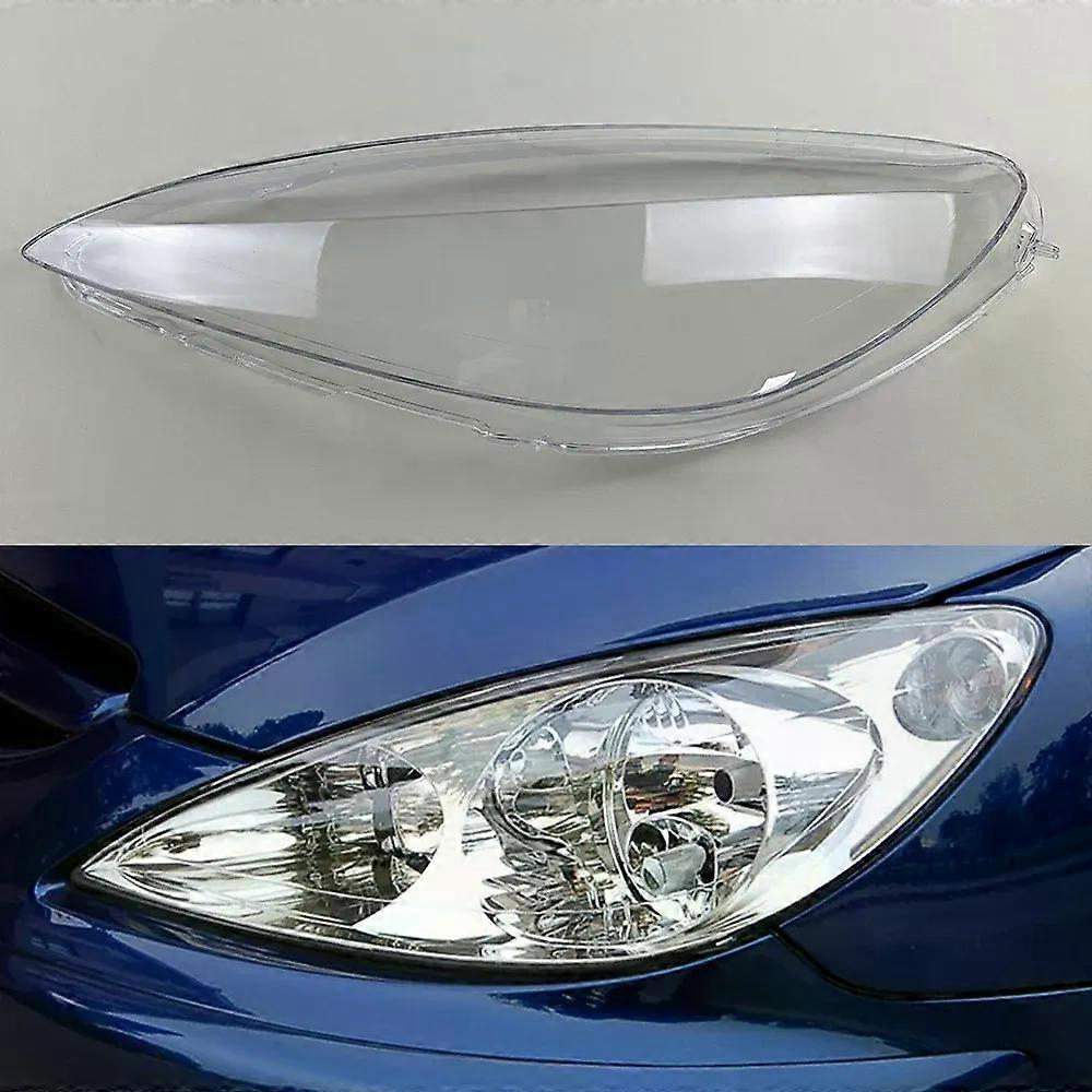 For Peugeot 307 2003-2007 Headlamp Cover Transparent Lamp Headlight Shell Lens Plexiglass Replace The Original Lampshade