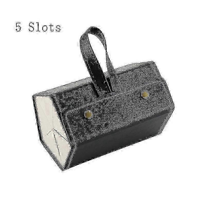 Multiple Slots Sunglasses Travel Organizer Case Foldable Eyeglasses Storage Box