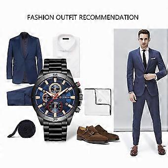 CURREN 2017 Fashion Lichtgevende RVS Heren Horloge Quartz Waterdicht Man Business Polshorloge Chrono Masculino Relogio