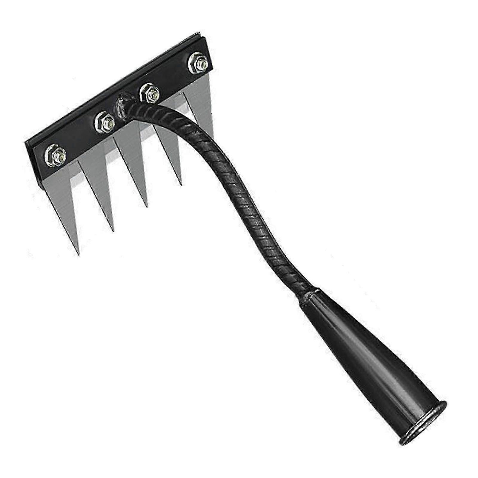 Ayıklama Çapa Tırmık Keskinleştirmek Bahçe Ayıklama Tırmık Aracı ile 5 Tines Çelik Çiftlik Aracı Çiçek Yatakları Bahçeler için