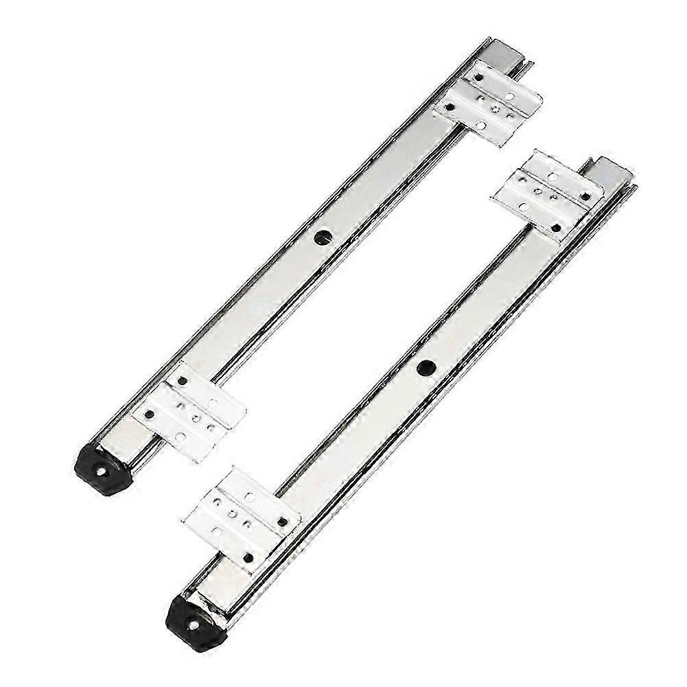 35Key Desk Keyboard Drawer Rail Desk Tray Slide Rail Track Adjustable Side Mount Suites Underdesk C