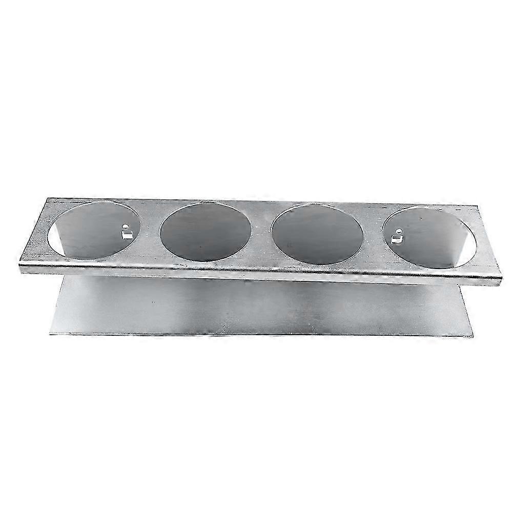 Wall Mounted Garage Tools Organizer Stand, Paint Organizer Lube Can Storage Rack with 4 Round Holes for Home Use