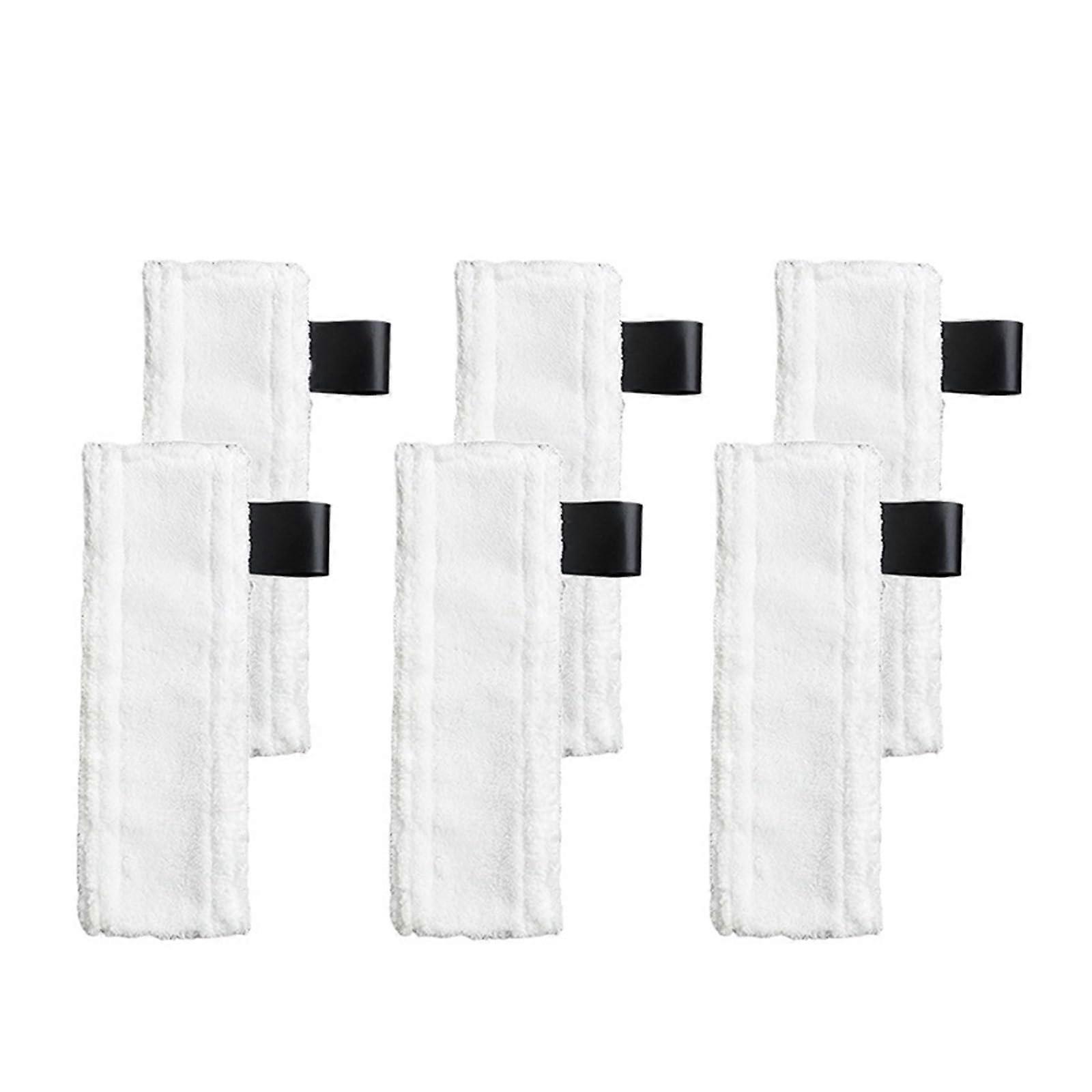 6 Pc Replacement Steam Cleaner Mop Cloth Pads Compatible with Vacuum Cleaner Models, Microfiber Material, Floor Cleaning