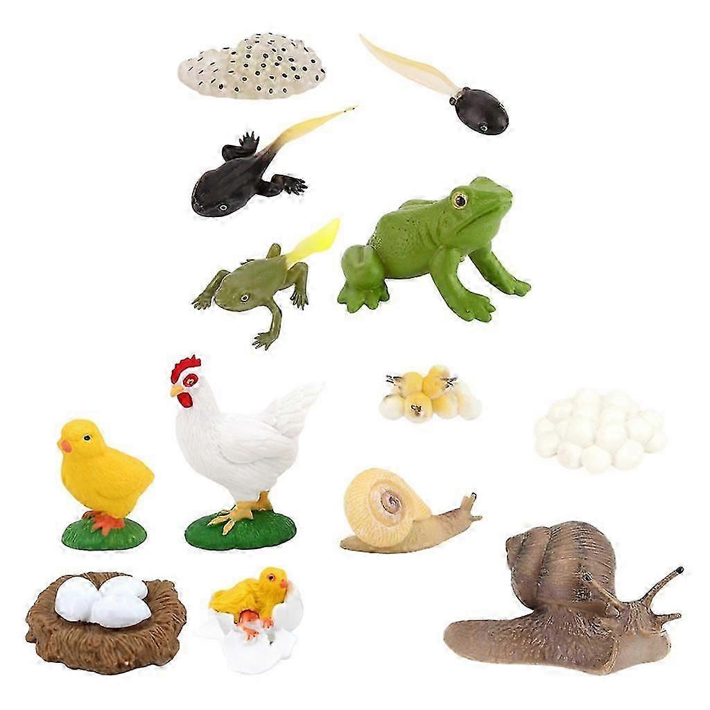3set Kids Toy Simulation Animal Figures Set Growth Process Playset