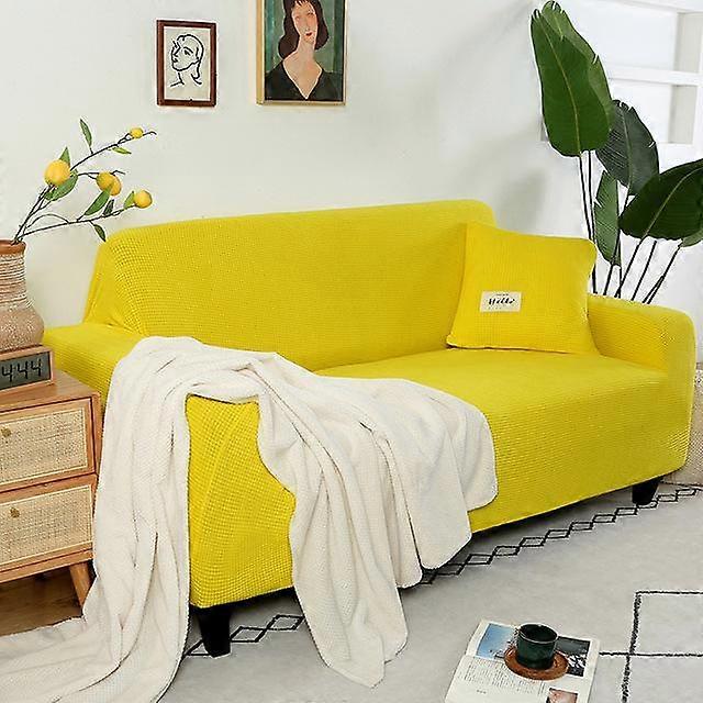 Jacquard Universal Sofa Cover Stretch Solid Color Couch Covers For Living Room Elastic Protector Washable Anti -Dirty Settee Case