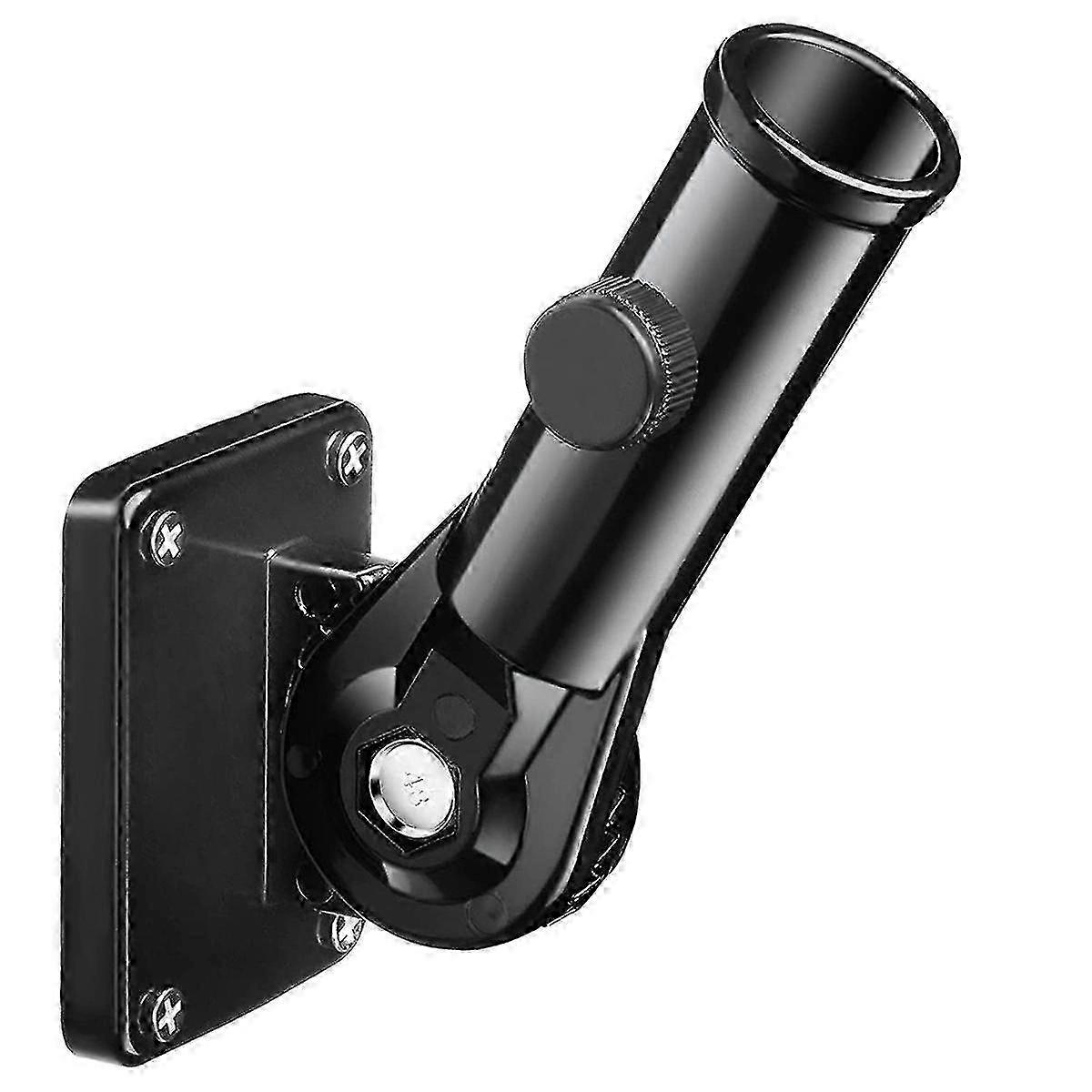 Multi-position Flag Pole Holder for Outdoor Use – Black Adjustable Bracket
