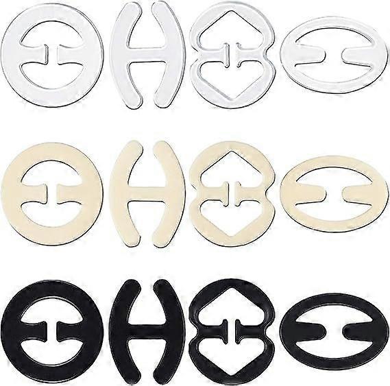 Good strap clip, set of 12 bra clips on the back, non-slip bra strap support, non-slip bra buckle control clip