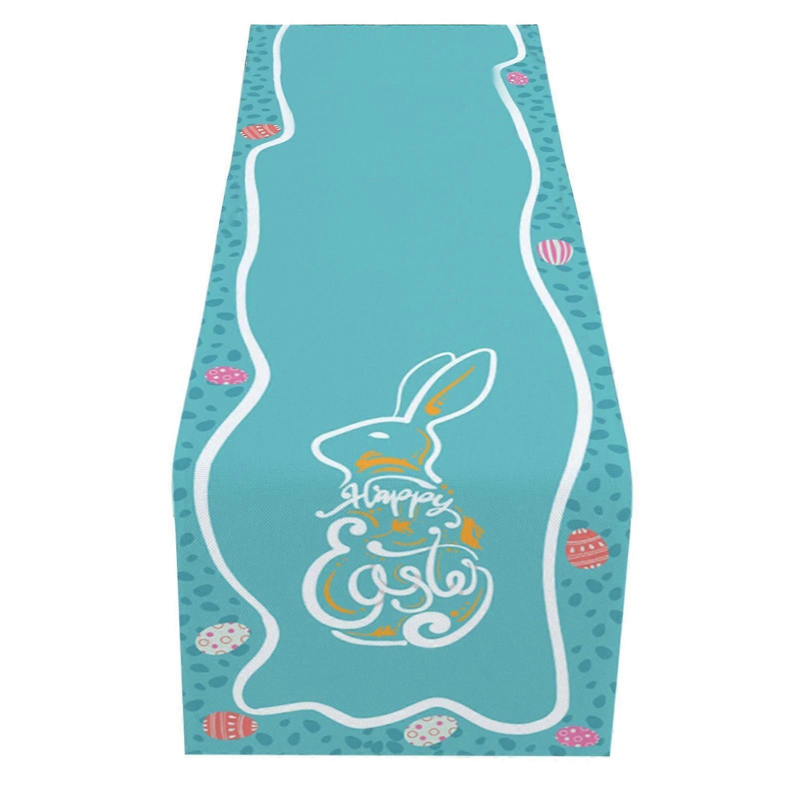 Iepurașul de Paște Table Runner, Bucătărie de Paște Dining Table Runner Pentru Acasă Q