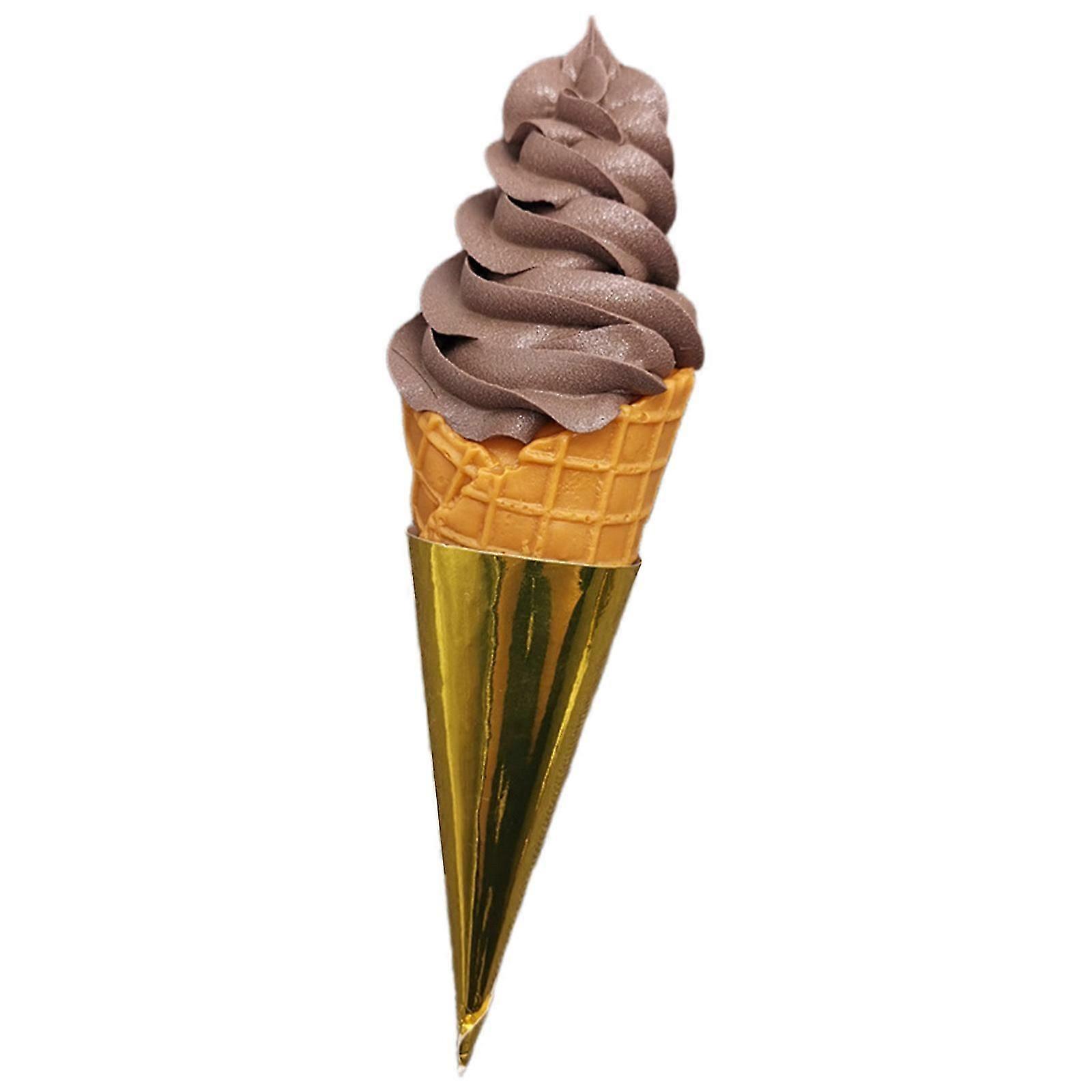 Fake Ice Cream Model Artificial Ice Cream Model For Shop Decorations Window Display Party Photography Props White