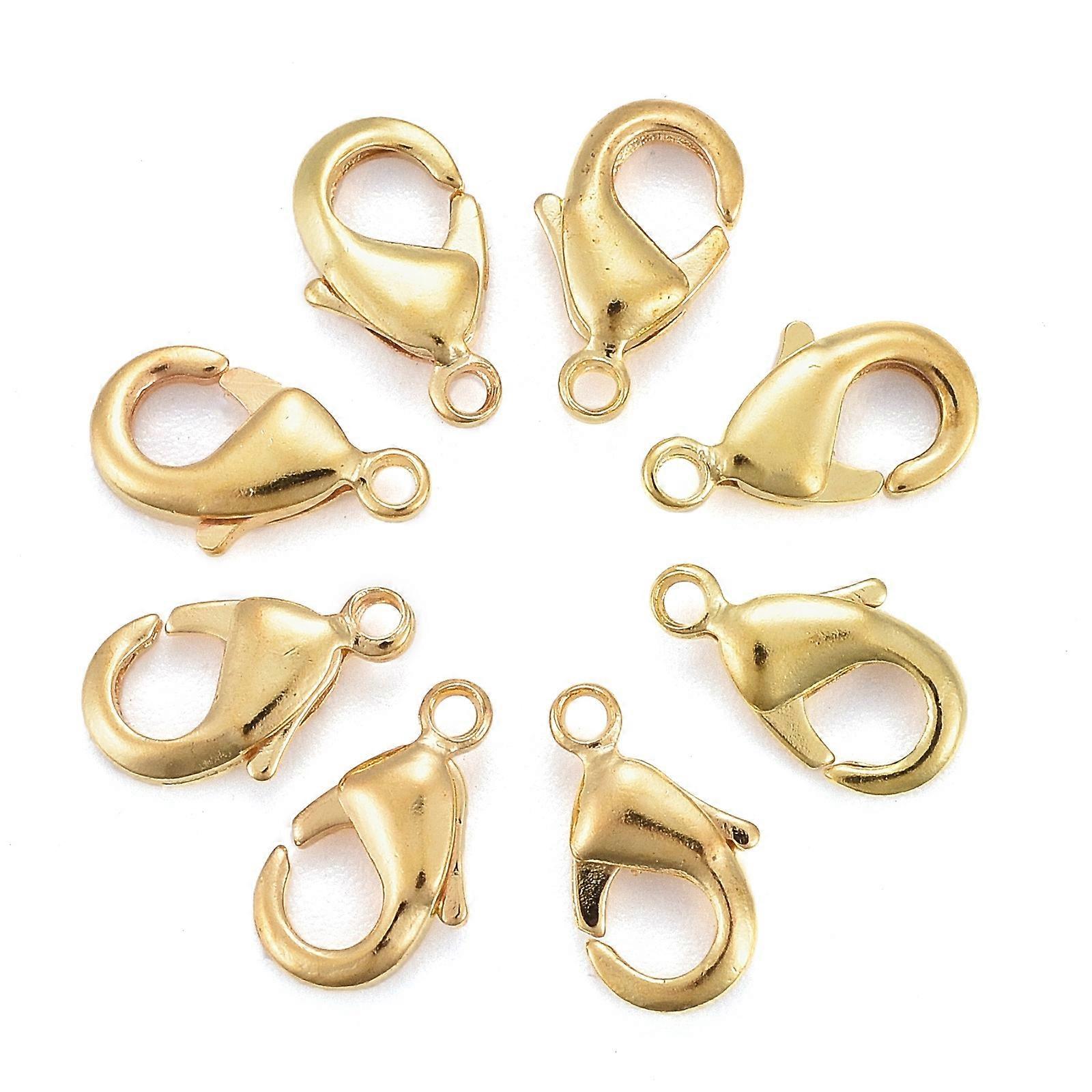 200pcs Brass Lobster Claw Clasps Parrot Trigger Clasps Jewelry Findings