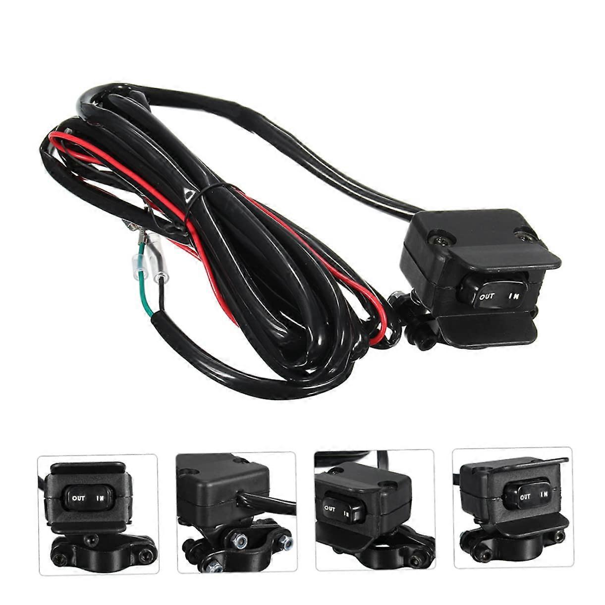 Electric Winch Control Switch Replacement for 12V Car Winch Controller, Durable, Easy Installation, Compatible with Standard Models