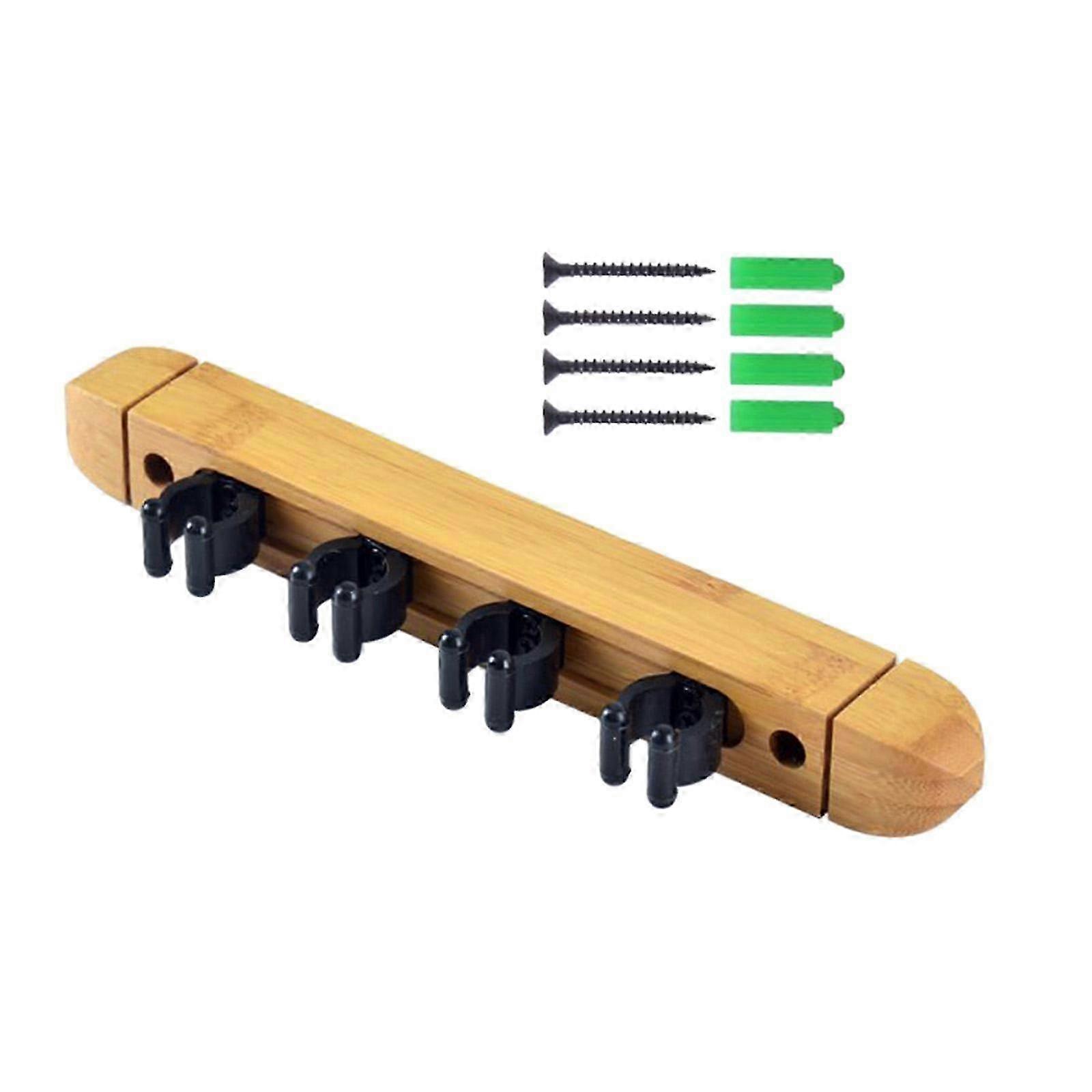 Billiards Pool Cue Rack Holds 4 Cues Pool Cue Wall Rack for Billiards Lovers
