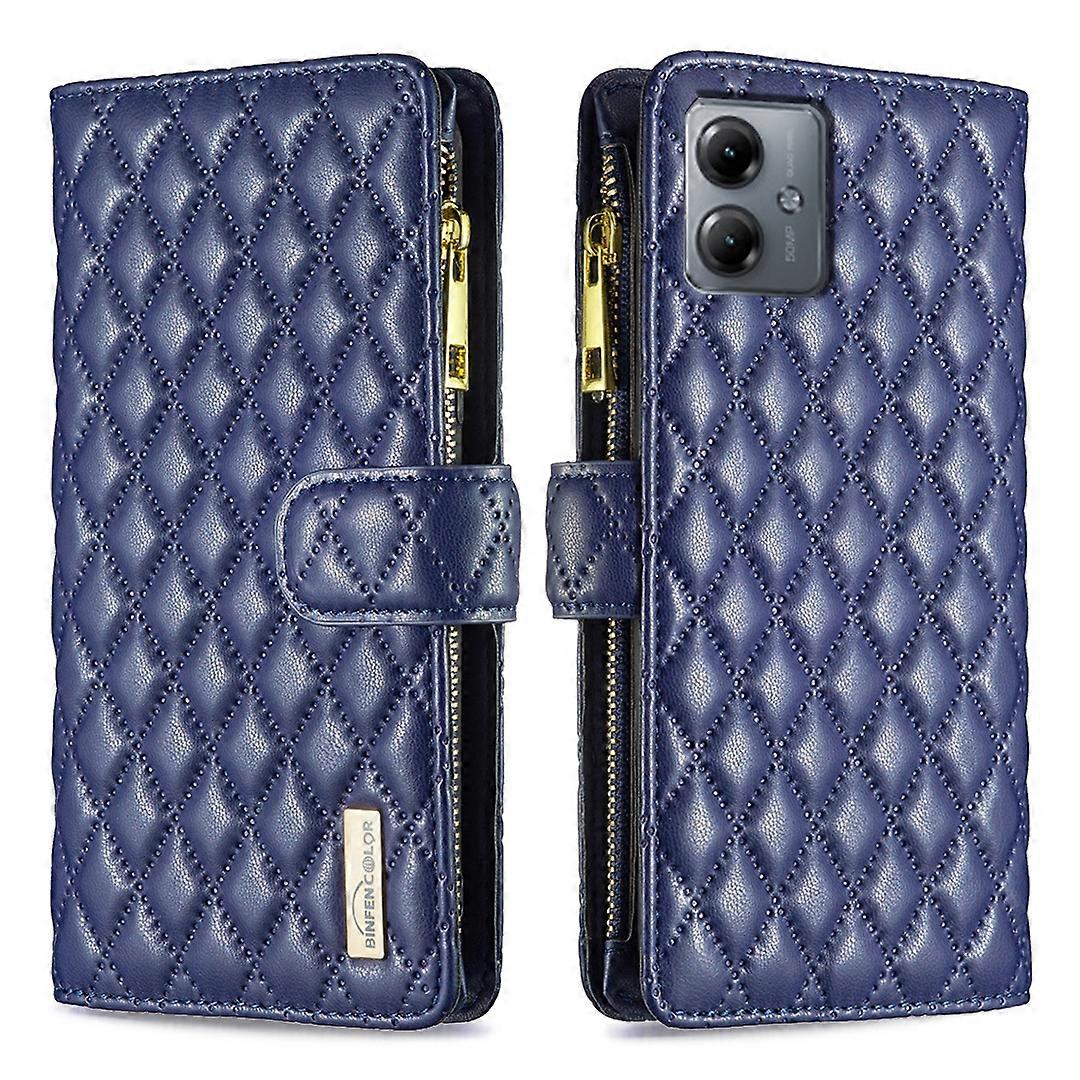 Diamond Lattice Zipper Wallet Leather Flip Phone Case