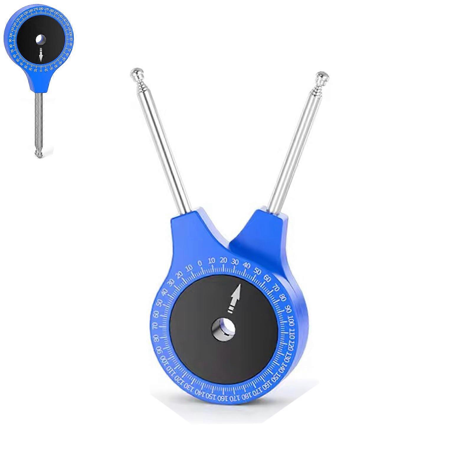 Cycling Protractor Ruler Telescopic Angle Finder Tool 0-360 Degrees Adjustable Length 14.3-36CM for Bike Measurement