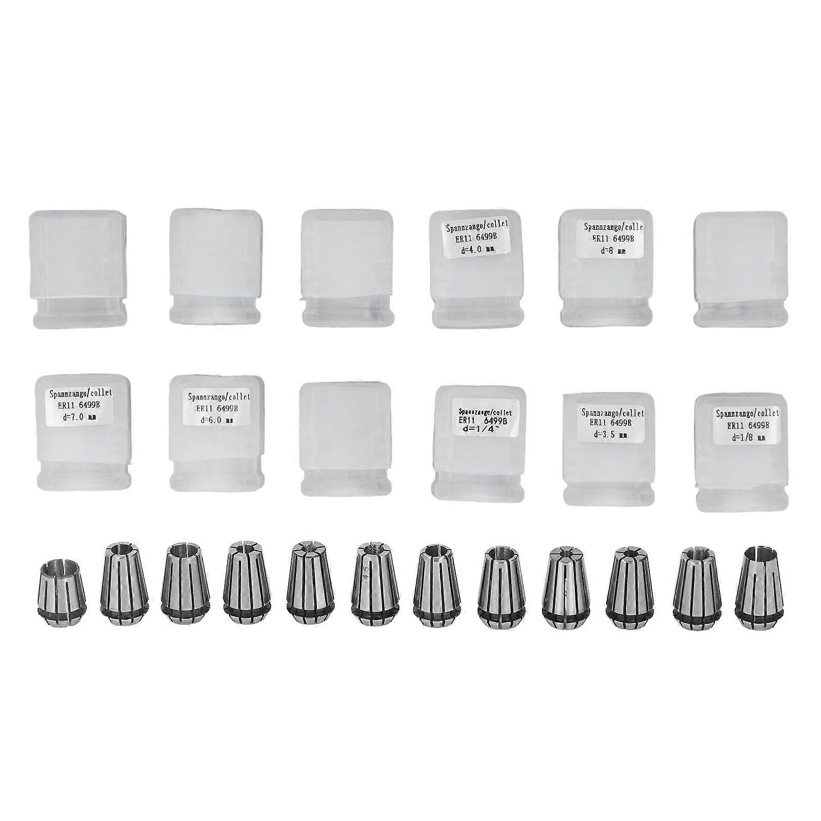 2025 Latest Model  12PCS ER11 Collet High Accuracy Spindle Spring Chuck Set