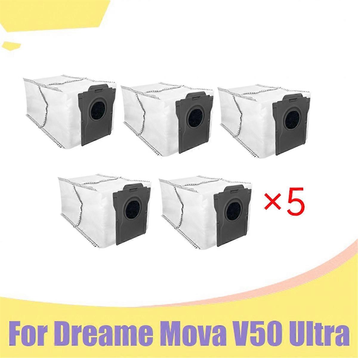 5PCS Dust Bag Kit for V50 Ultra Dust Bag Robot Vacuum Parts