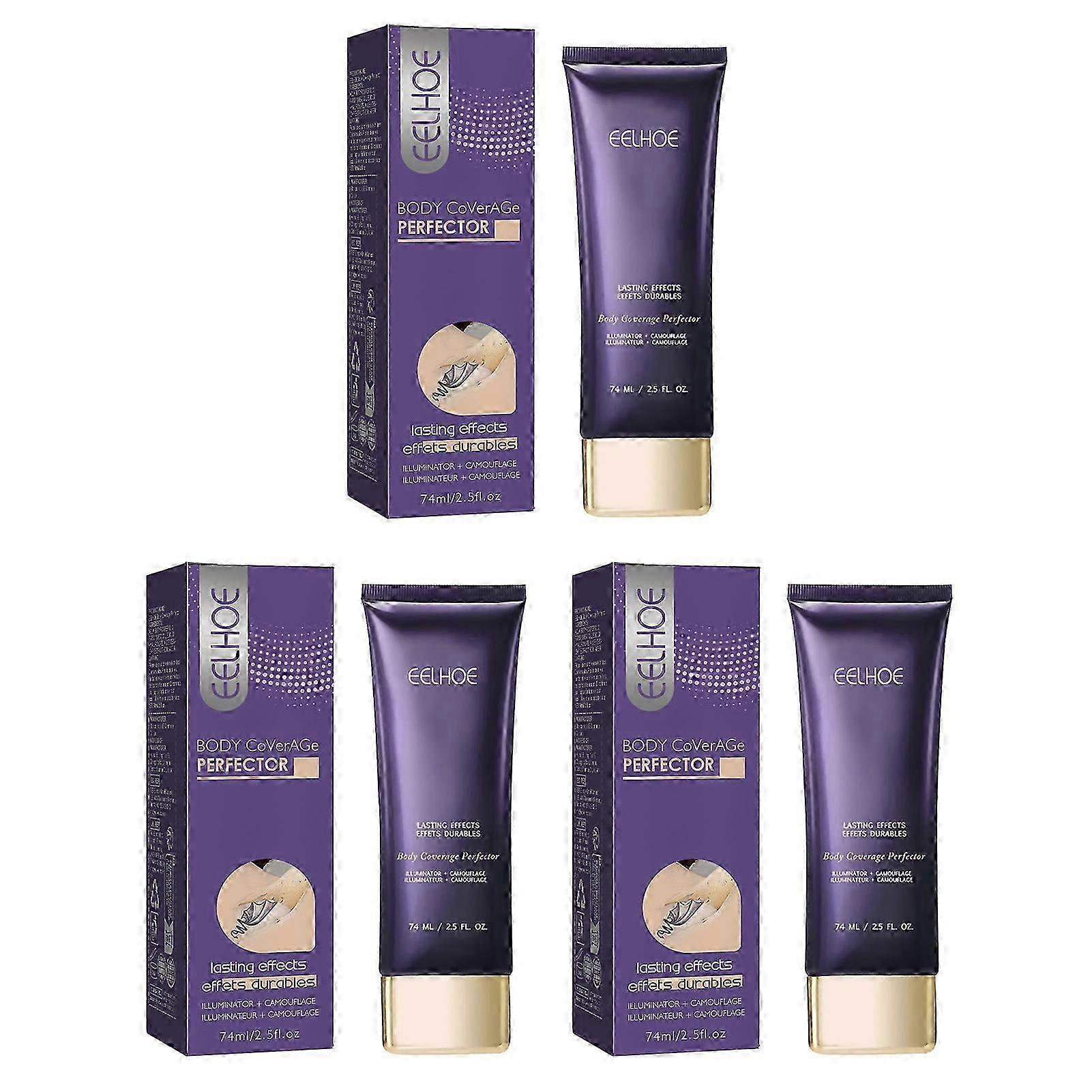 Highly Pigmented Concealer  Cover Up Makeup Waterproof  Lasting 3pcs Coverage Perfector