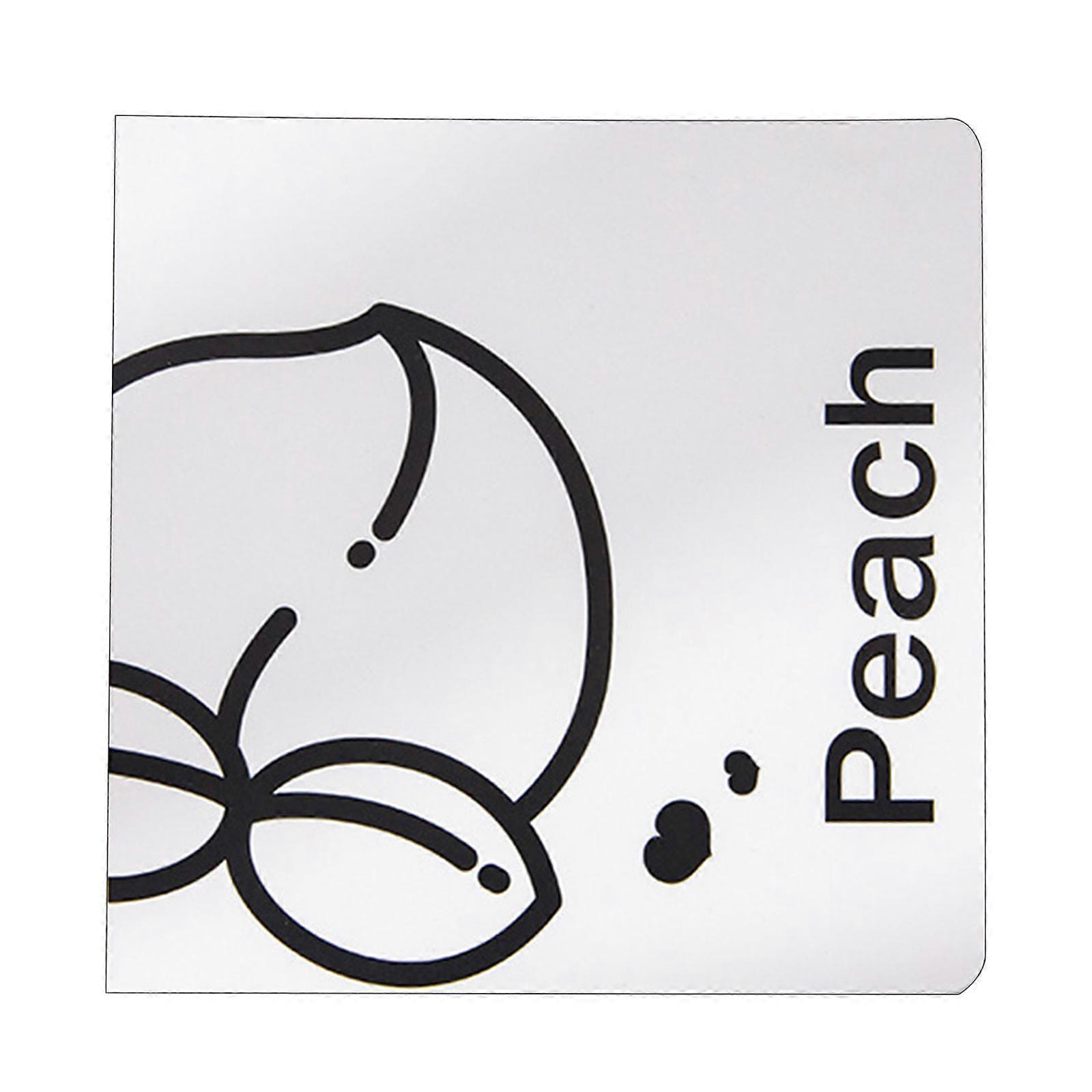 Portable Fruit Journal Notepad Cute Pocket Notebook 200 Pages Grid Memo Book Ink-proof for Study Planner Clasroom Reward