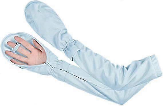 Two-pack sun protection sports arm sleeves, anti-UV arm sun protection, thin sports arm sleeves, ice silk sleeves(Blue)