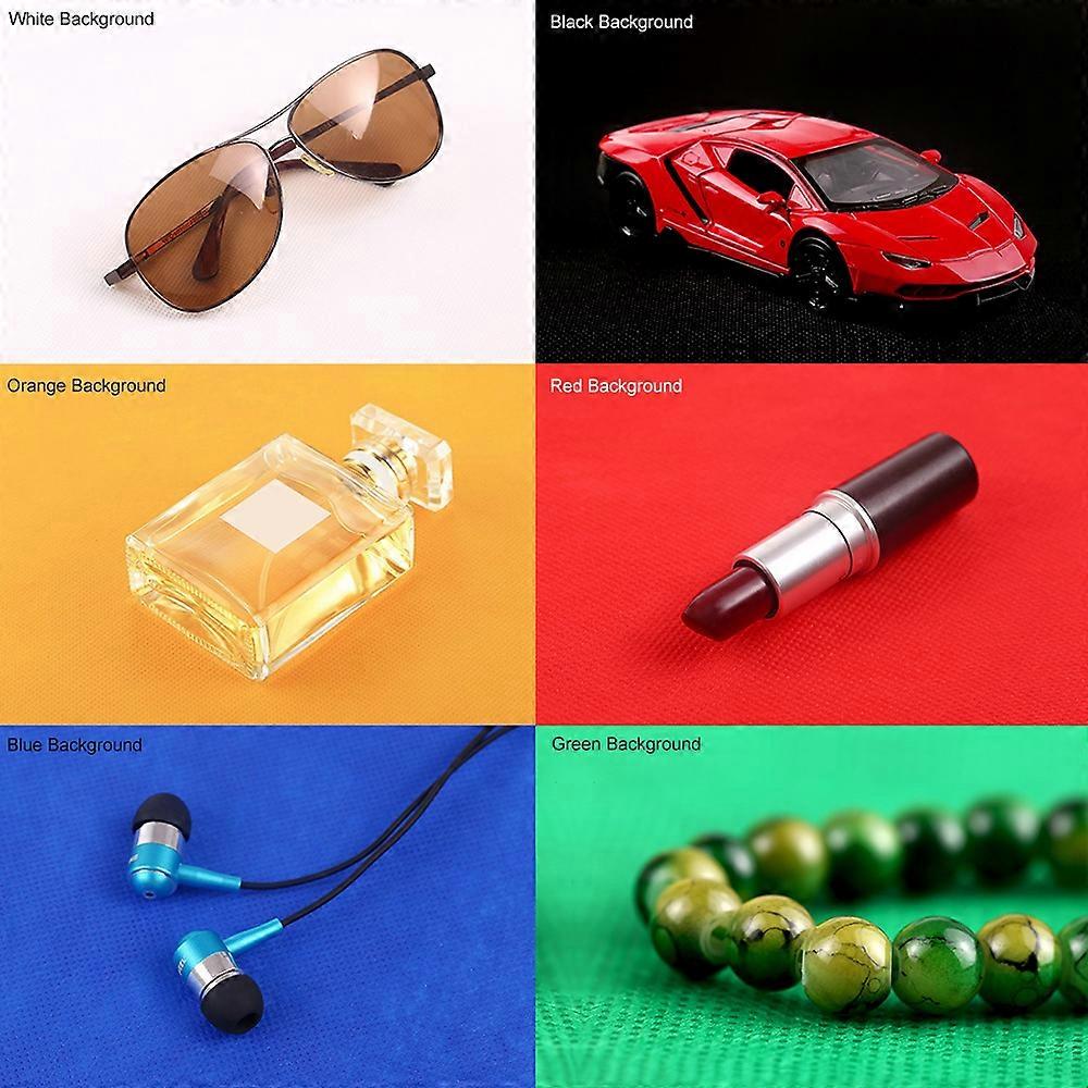 Portable Mini Folding Lightbox - LED Studio Kit with 6 Backgrounds for Small Item Photography