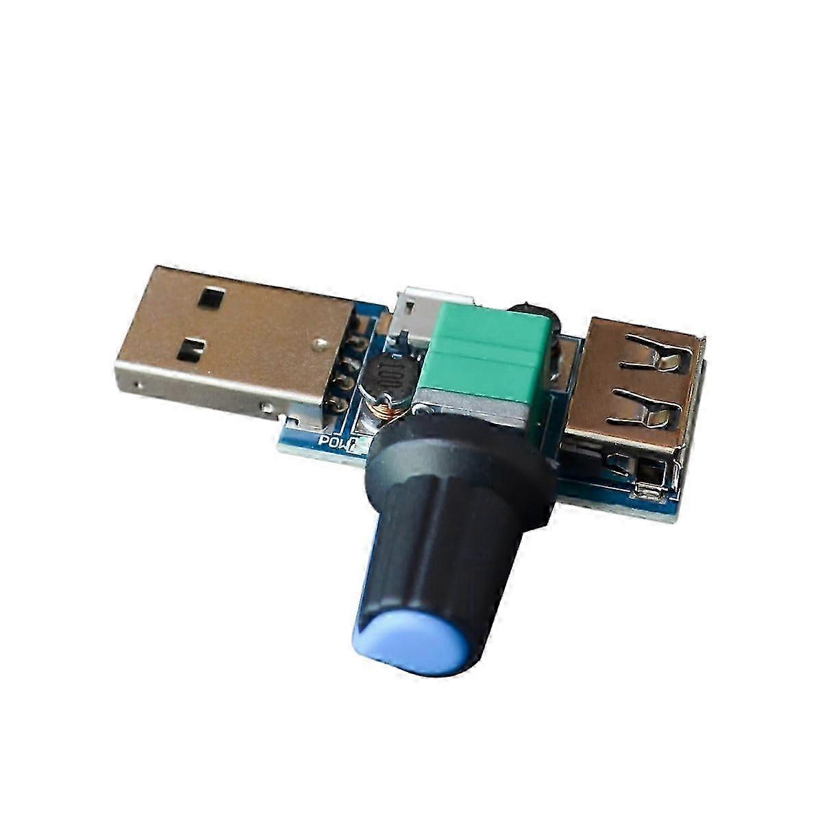 2025 DC 4V12V 5W XYFS USB Fan Stepless Speed Regulator USB Fan Speed Controller MultiGear Auxiliary Cooling Tool