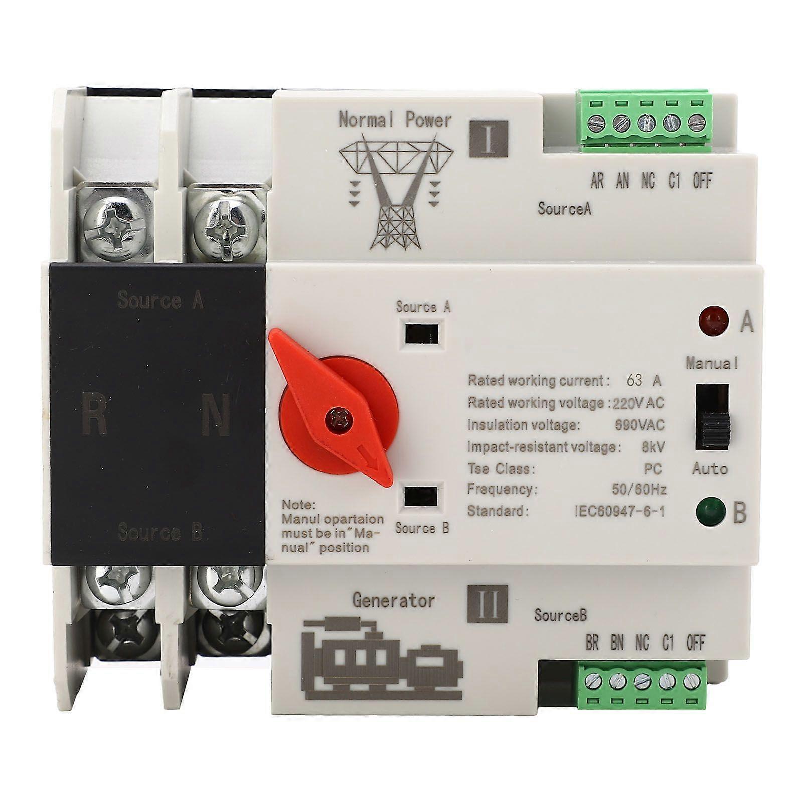 Hochwertiger (mit 10132201849) AC220V Dual Power Automatic Transfer Switch ...